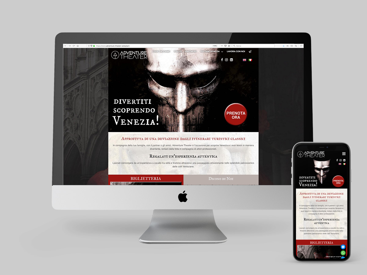 sito www.adventure-theatre-venezia.it
